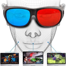Red and blue 3D glasses HD 3D Mandarin stereoscopic glasses red and blue film amblyopia projector special ultra high definition