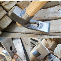 Outdoor multi-functional hammer adze high carbon m steel forged quenched ice adze chisel ice hoe gardening soil digging field mountaineering tool