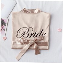 Bride with Team Bride Bathrobe Bride To Be Bridal Shower Bac