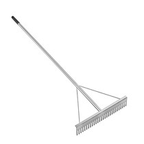 Track and field long jump sand pit smoother stainless steel toothed sand rake iron sand flat board track and field long jump sand smoother