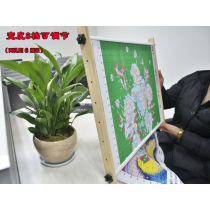 2017 new wooden adjustable cross-stitch tool embroidery stretcher large square embroidery frame embroidery stand hand-held clip-on embroidery