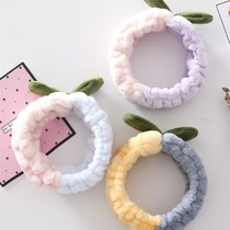 Factory sells sprouted Korean style fresh and cute face wash headband makeup mask N headband shower headgear color matching