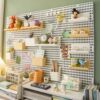 33X1 hole board storage rack on the wall dormitory stationery A punch-free wall panel desk tool entrance key