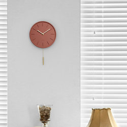 Manufacturer pink cement Nordic living room wall clock clock A clock modern simple light luxury home punch-free silent