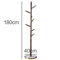 Sufa office clothes hanger light luxury solid wood coat rack floor minimalist Italian style clothes hanger W rack bedroom clothes hanger