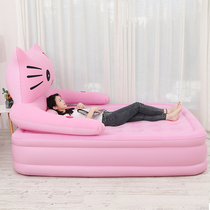 Inflatable mattress thickened cartoon air mattress cute bedroom home double air mattress single floor bed simple folding