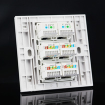 Type 86 4 networks 2 telephone socket panels four computer network cables plus dual telephone voice switch sockets