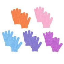Quick Hair 6pairs5pairs Exfoliating Bath Gloves 5 Fingers Dead Skin