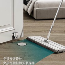 Floor suction door magnetic suction device door stop M door fixed buckle windproof door bump door card anti-collision free punch artifact new