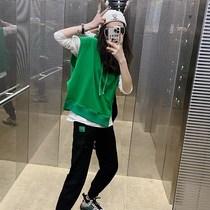 Lu Mas family fried street parent-child clothing 2023 spring and autumn new style foreign style mother and child hooded handsome S stylish boy casual loose horse