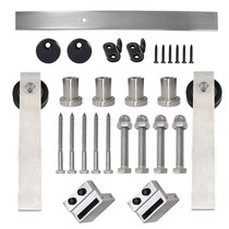 Jensen Hardware American barn door hanging rail hanging wheel stainless steel sliding door sliding door track pulley guide rail