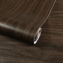 J6DA red walnut wood grain furniture renovation sticker self-adhesive wallpaper veneer wardrobe board wooden door desktop waterproof