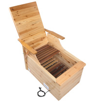 Electric fire bucket solid wood backrest heater energy-saving fire heater deepening foot bucket energy-saving household electric fire pot stove