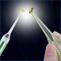 Selected Goods Luminous Ear Picking Spoon Ear Picking Cleaner D Tool Set Luminous Ear Picking Tweezers Soft Head with Light