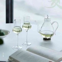 Imitation Song Dynasty glass tea set green tea t-pot creative goblet teacup retro teapot tea infuser gift box