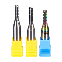 1 2-handle TCT three-blade straight groove cutting cutting groove woodworking bottom trimming hollowing out CNC engraving machine cutting and milling