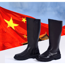 High boots for men and women single boots equestrian boots flag-raising boots childrens drum and bugle boots British riding boots cotton performance shoes