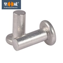 Flat head aluminum rivets flat cap solid rivets rivets GB109 hand hammered rivets flat rivets MV3M4M5M6