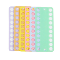 6-piece cross-stitch threading board embroidery thread embroidery thread management board tools colored plastic winding board thread winding board