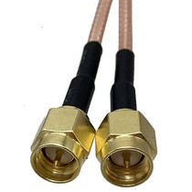 RG16 SMA Female Jack Bulkhead to Dual SMA Male Plug Connect