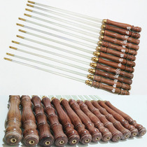 Red rosewood handle fiberglass diabolo pole bell-pulling pole solid elastic pole body single-head diabolo shaking pole