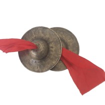15~17~19cm pure handmade bronze small Beijing cymbal old copper water cymbal hinge ring copper Sichuan cymbal Beijing hinge three and a half accessories