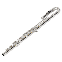 16 hole C tube children bend l pipe flute double copper plated nickel grade professional playing instrument flute