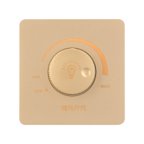 Type 86 bedside dimmer switch 220rv stepless knob thyristor high-power regulator can adjust the light brightness