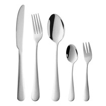 Hot-selling new simple stainless steel tableware home five-component set H gift box business gift knife and fork rust parts