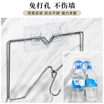 Stainless steel with hook lid rack wall-mounted free of perforated pan lid dish I plate drill plate rack hanging shovel spoons containing objects