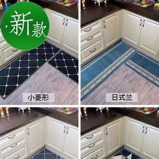 Nthe kitchen floor mat is water-absorbent, scrubbable, thick, durable, oil-proof, and anti-fouling. the floor is simple and exquisite. hygienic