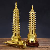 Manufacturer pure copper Wenchang Tower pendulum piece 9-nine-layer 13 thirteen-layer process gift swaying decoration