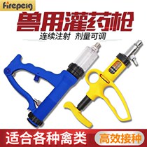 Household adjustable continuous syringe for rabbits cattle sheep horses donkeys dogs pigs veterinary syringe M device continuous dispenser filling gun and feeding medicine