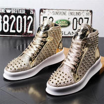 ManufacturerLuxury frivet Mens shoes sneak designer men punk hig