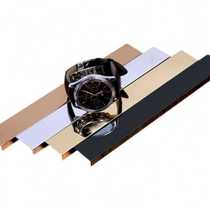 Manufacturer stainless steel package groove black titanium alloy decorative line suspension C-type ceiling video wall U corner golden rose