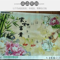 5d clock watch diamond painter m and rich peony living room dining room pasted dot diamond cross stitch cotton thread wall clock lying