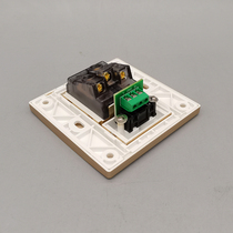 Brushed gold 86g type audio solder-free wire lotus red and white audio AV five-hole power supply 5-hole socket two or three plugs