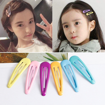 Korean hair accessories Childrens small hair clip Cute baby BB clip head girl color bangs clip Princess clip side clip