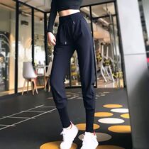 Sports trousers womens bunches feet slim high waist casual loose running quick-drying fitness yoga pants ins tide