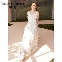 (Mall same section) Sugar spring Summer new fairy small gown with long dresses lace fluxes and sweaters dress women
