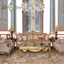 Faolo Cocoa Villa Princess Sculpture Flower Sofa Three Living Room Solid Wood Extravaganza Design Vintage Furniture Custom