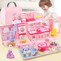 Toy girl Childrens House Princess kitchen Villa Castle baby girl birthday gift 4-5-7-10 years old
