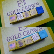 American original Gold Crown 9 club leather head polishes powder pool club powder nine ball stick stick gun powder