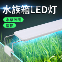 Aquarium fish tank water plant lighting led waterproof clip lamp super bright blue white blue colorful color color changing fish lamp