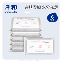 Childhood wet tissue female adult pregnant women postpartum care 60 pumping * 6 packs of maternal private wipes