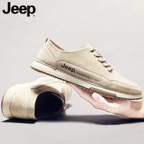 JEEP JEEP board shoes mens shoes 2021 new autumn leather mens Korean winter casual shoes mens trendy shoes