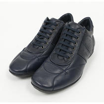Special 536-GF Dark Blue Lace-Up Low-Top Casual Shoes Mens Cow Leather