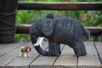 Waldorf Xuanli Shop Warm hand-made pure handmade wool felt vertical animal doll series