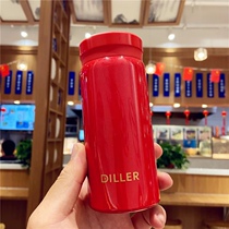 diller Bell thermos cup female 316 stainless steel mini portable small capacity office straight cup diller