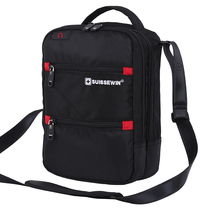 Swiss Army Knife Oxford Cloth Single Shoulder Bag Mens Slanted Satchel Casual Handbag Fashion Sails Cloth Bag Large Capacity Multifunction